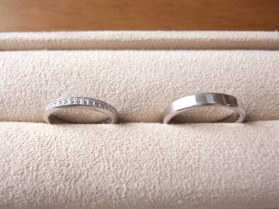 サイズ確認の結婚指輪