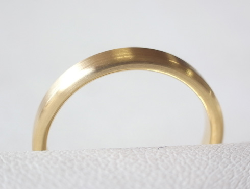 シンプルな結婚指輪のサイズ直し10