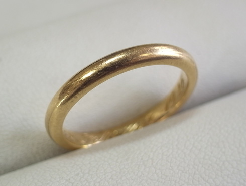 70年前の結婚指輪のサイズ直し 01