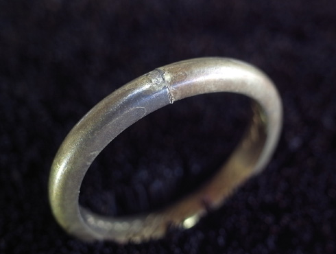 70年前の結婚指輪のサイズ直し 05