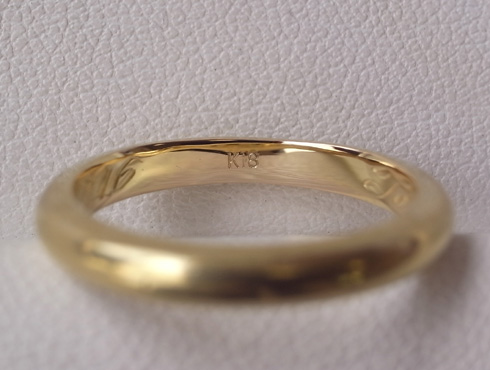 70年前の結婚指輪のサイズ直し 11