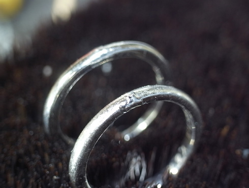 俄の結婚指輪、婚約指輪のサイズ直し 06