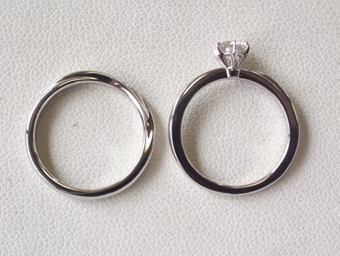 俄の結婚指輪、婚約指輪のサイズ直し 15
