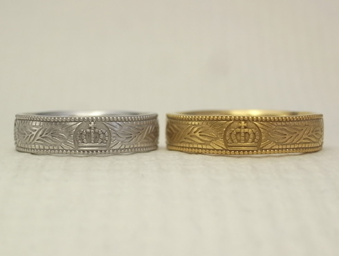 王冠（クラウン）の結婚指輪 02