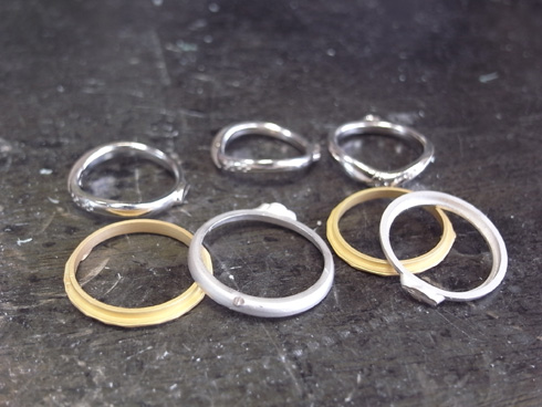 アトリエエッグのオリジナル結婚指輪の製作　01