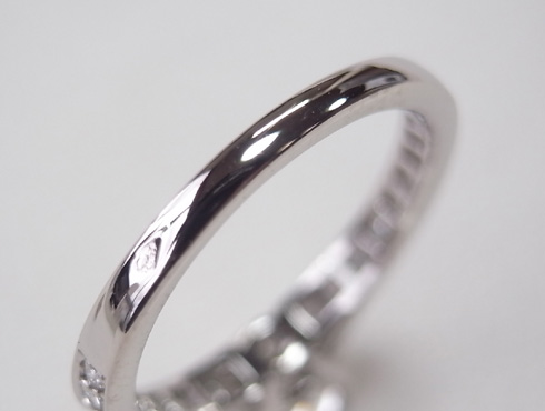 カルティエの婚約指輪のサイズ直し　ソリテール リング solitaire ring 11