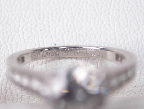 カルティエの婚約指輪のサイズ直し　ソリテール リング　12