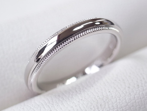 ティファニーのクラシックミルグレイン （結婚指輪）のサイズ直し 21