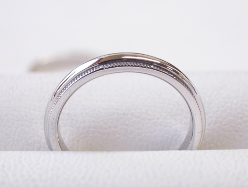 ティファニーのクラシックミルグレイン （結婚指輪）のサイズ直し 15