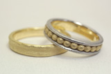 NO.156 個性的な結婚指輪｜オリジナルの指輪を3連風にアレンジ