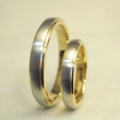 結婚指輪　プラチナ　ゴールド　コンビ