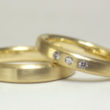 シンプルなゴールド結婚指輪
