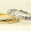 立体的な唐草模様の結婚指輪、ボリュームＵＰで再製作