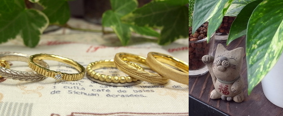 オーダーメイドで製作した結婚指輪・婚約指輪