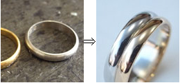 指輪の修理と加工