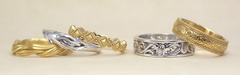 オーダーメイドで製作する結婚指輪やジュエリー
