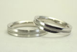 NO.118 シンプルなミル打ちの結婚指輪