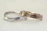 NO.151 お二人で考えた柄を彫刻した結婚指輪