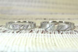 NO.64 ローマ数字の柄が現れるセットリング　結婚指輪