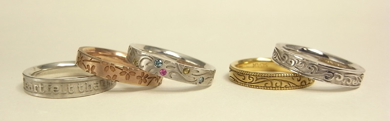 セミオーダーで製作する結婚指輪（マリッジリング）