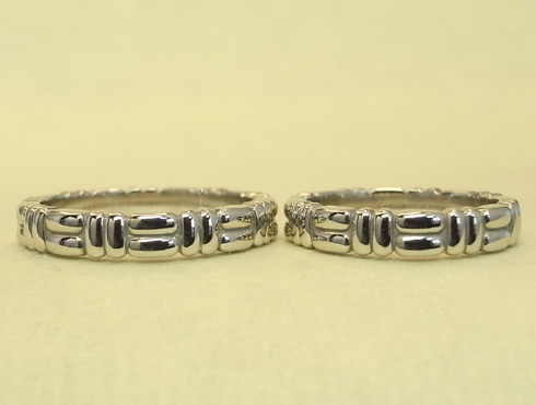 新しく結婚指輪を買い直す　チェック柄マリッジ 03