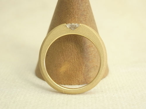 シンプルな婚約指輪（ゴールド）　ご自分でデザイン 03